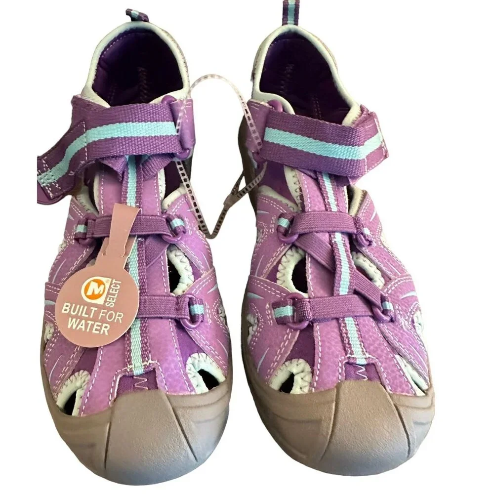 Merrell Hydro Hiker Sandals Youth Sz 6‎ 37 Purple Outdoor Hiking Shoes Water NEW